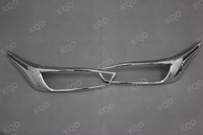 Car Accessories Chrome Head Lamp Cover for Toyota Yaris 2014
