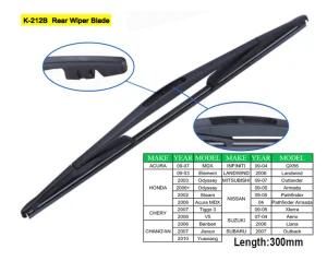 Rear Wiper Blades for Honda Odyssey, Acura Mdx, Mitsubishi Pajero, March, BMW 118I