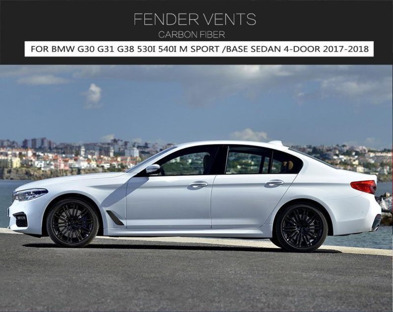 Carbon Fiber Fender Vents for BMW G30 G31 G38 530I 540I Sedan 4-Door 2017-2018