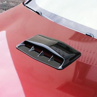 Universal Black Car Decorative Air Flow Intake Hoodd Scoop Bonnet Vent Cover Hood for Auto