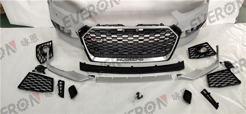 Auto Body Kit RS5 Style Front Bumper Assy with Grill for Audi A5 2017-2020