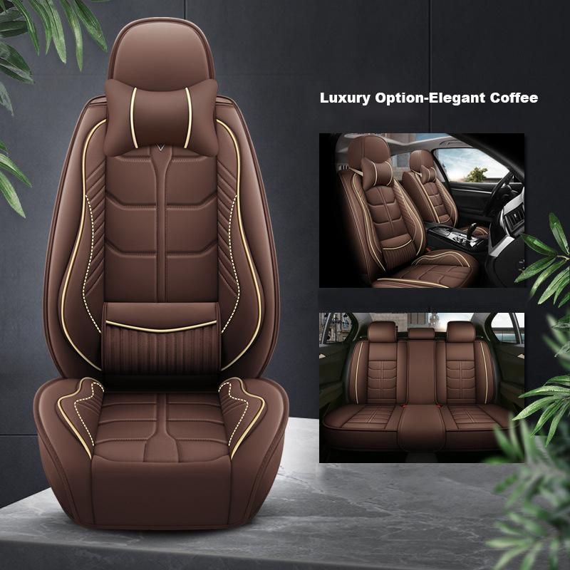 Universal PVC Leather Car Seat Cover With Car Seat Cushion