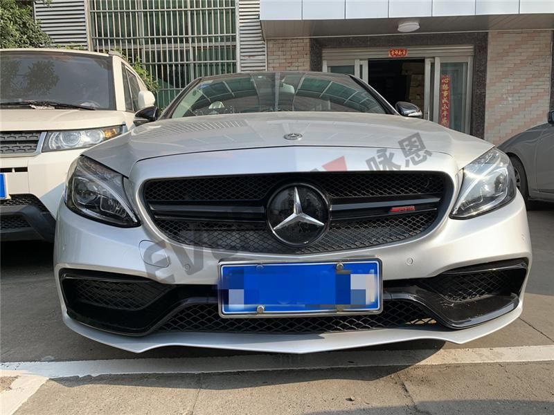 High Quality C63 Auto Parts Body Kit for Mercedes Benz W205 Modified to 2016 C63 Amg Style Bumper with Grille