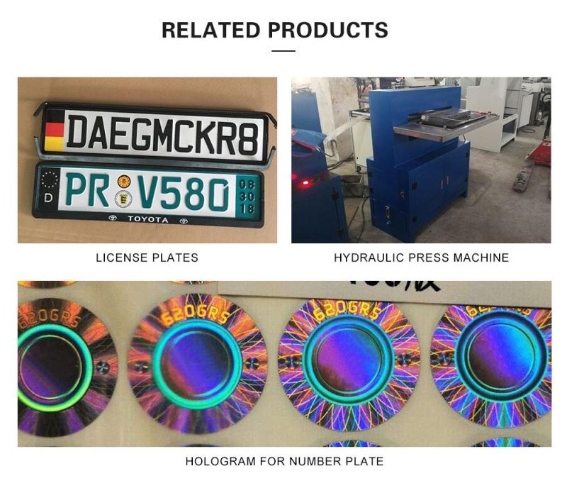 Customized Blank Car License Number Plate for Zambia Market