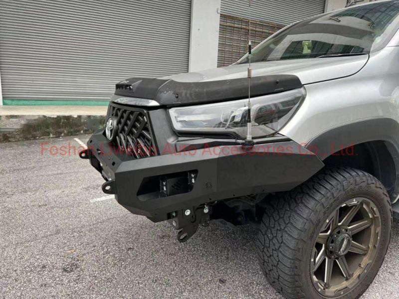China Factory Steel Black Front Bumper Bullbar for Hilux Revo 2022