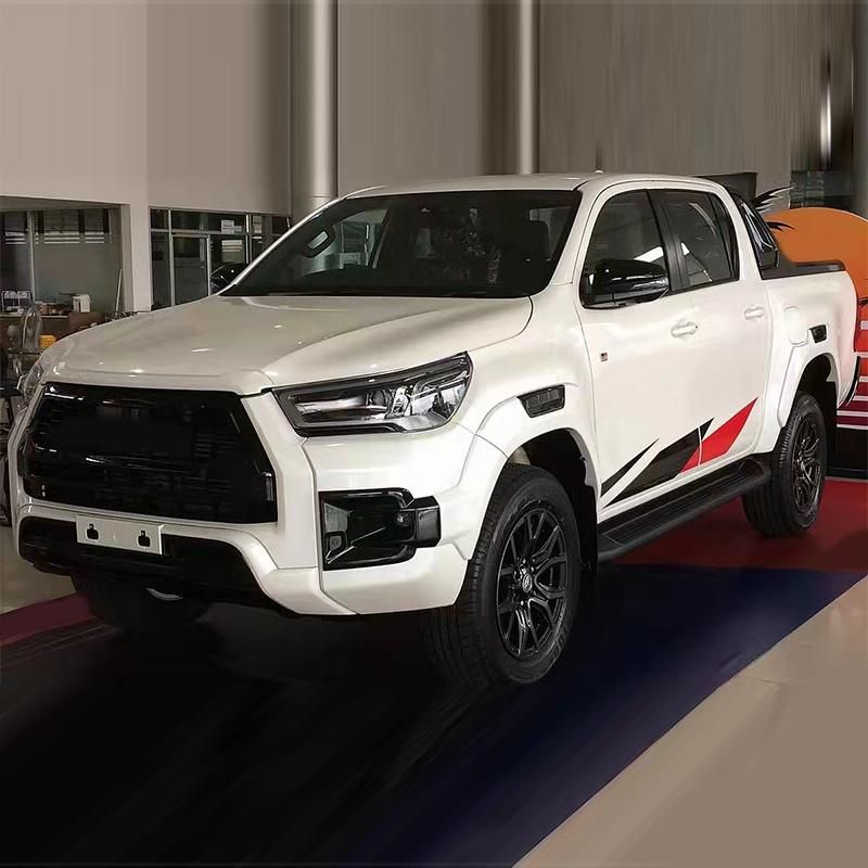 New Arrival 4X4 Matte Black ABS Plastic Car Front Grille for Toyota Hilux Revo Gr Sport 2021 2022