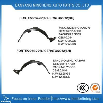 51717207578 Front Right Car Inner Fender Liner for R56 /R56 Lci/Clubman