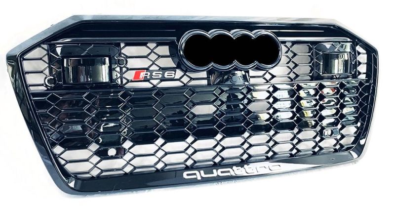 Auto Body Part Body Kits Auto Accessories Front Grille for Audi A6 C8 to S6 RS6 2018 2019 2020 2021