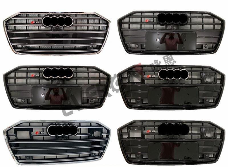 Body Kit S6 Style Front Bumper Hood Grille with Acc for 2019 Audi A6 C8