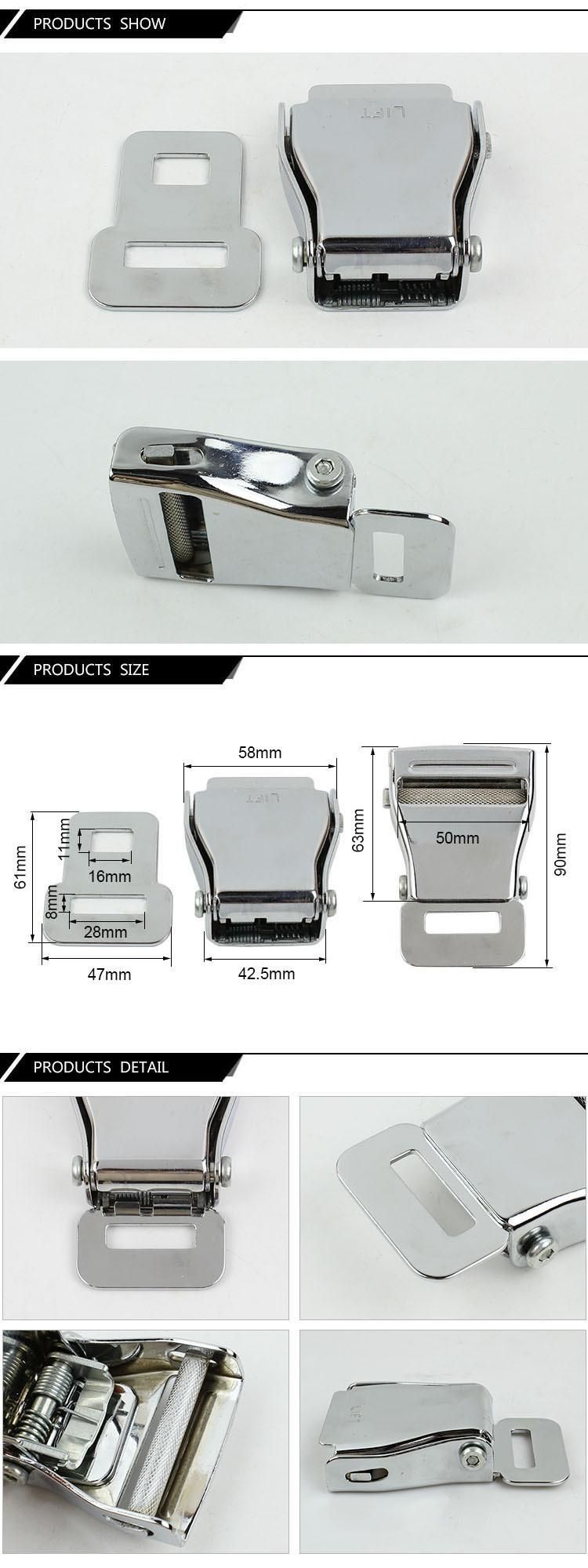 Fed 033G Low Carbon Steel Airplane Seat Belt Buckle