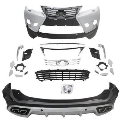 Plastic Bodykit Front Grille Front Bumper for Toyota RAV4 2016-2018 Upgrade to Lexus