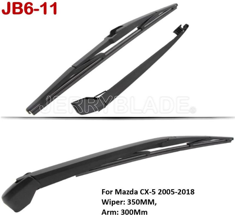 Rear Wiper Arm Blade Set - OE Windshield Back Wiper Arm Kit Replacement for 2005-2018 Mazda Cx5, Cx-5 Rear Windscreen Wiper and Arm Set Replacement