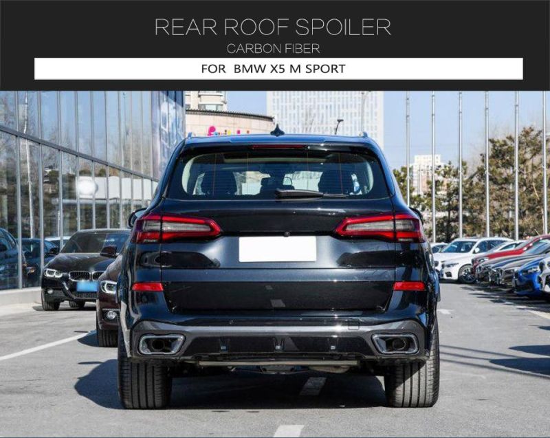 Carbon Fiber Rear Roof Spoiler for BMW X5 G05 Sport Utility 4-Door 2019-2020