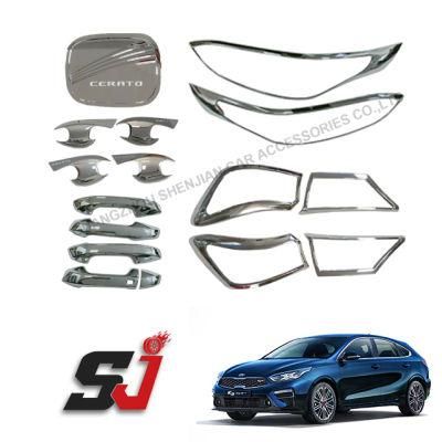 Sj Factory Direct Sale ABS Black Chrome Accessories Combo Set for Cerato 2019