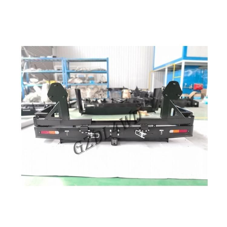 Heavy Duty Front Bumper with Lights for Toyota Land Cruiser 76 Series