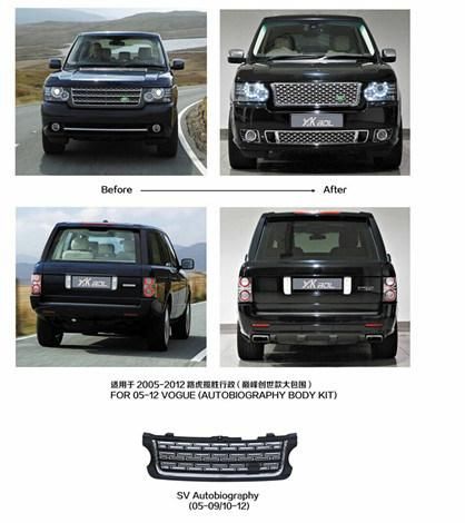 L322 Facelift Conversion Kit for Range Rover 02-09 to 10-12 Upgrade Bodykit