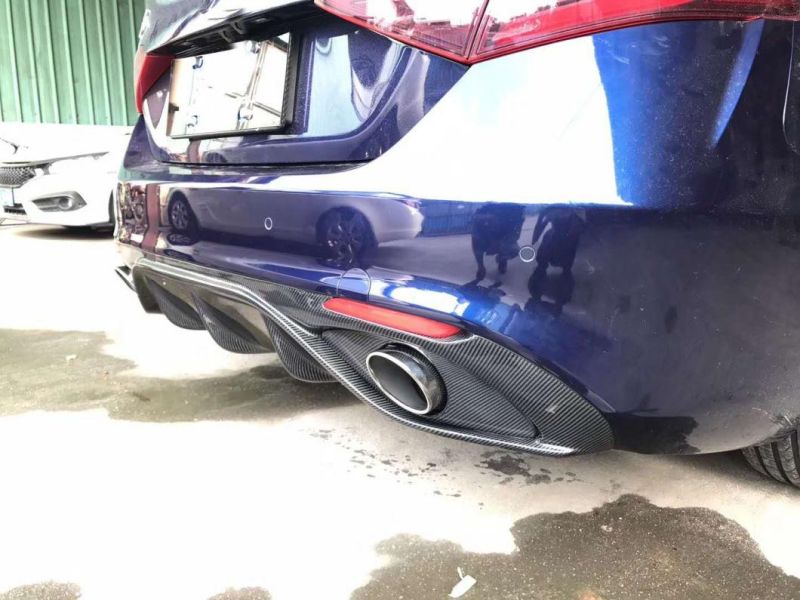Jc Sportline Giulia Carbon Fiber Rear Car Diffuser for Alfa Romeo Giulia 2016