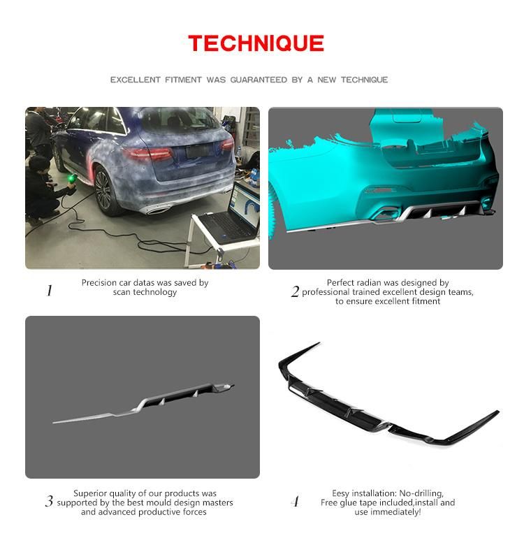 Carbon Fiber G30 Car Bumper Diffuser for BMW G31 G38 M Sport 2018-2019