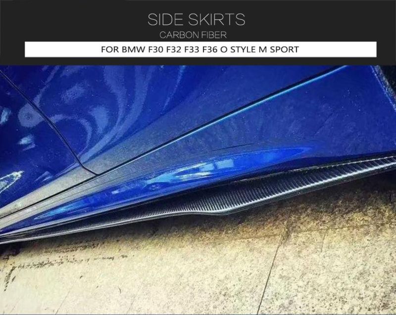 205cm Universal Carbon Fiber Side Skirts Extension for Audi BMW VW Mercedes Benz