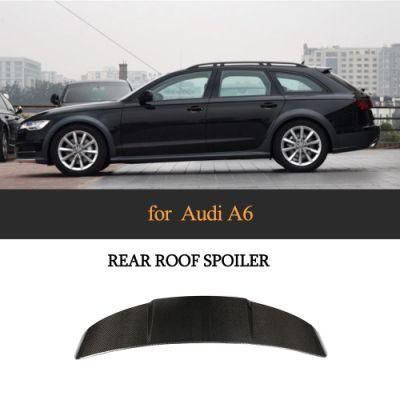 Carbon Fiber A6 Rear Roof Spoiler for Audi A6 C7 5-Door Avant 2016-2018