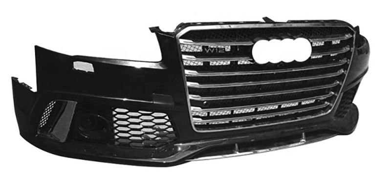 Front Bumper with Grill for Audi A8 Upgrade to RS8 2011 2012 2013 2014 2015 2016 2017