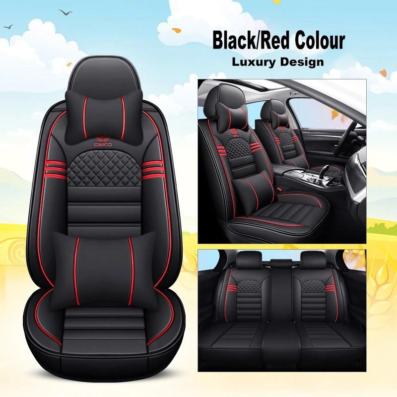 New Arrival Faux Leather Full Set Car Seat Cover Universal