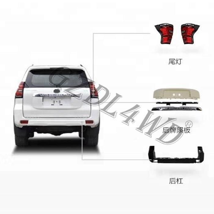 Repair Body Kit for Toyota Land Cruiser Prado 2010-2017 Upgrade to 2018+ Fj150
