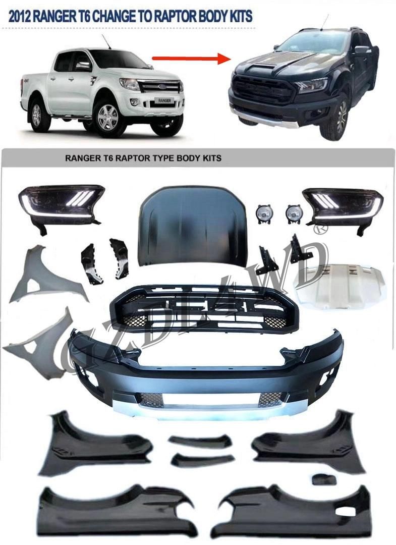 Ranger T6 Conversion Upgrade to T8 2019 Raptor Body Kits