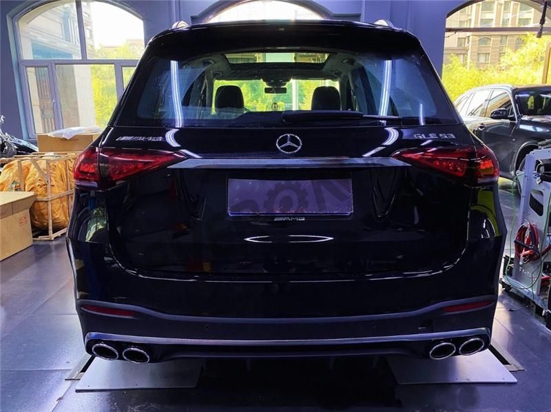 2020 Gle53 Amg Rear Bumper Diffuser with Exhaust Tip for Mercedes Benz W167 Gle Class