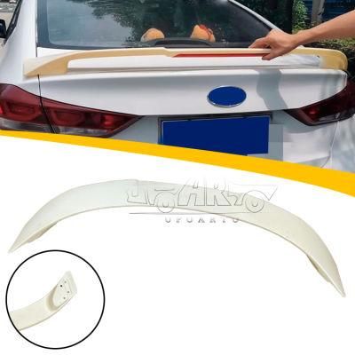 Body Kits for Hyundai Elantra Lingdong Clamps Style Rear Spoiler with Lamp 2017-2018