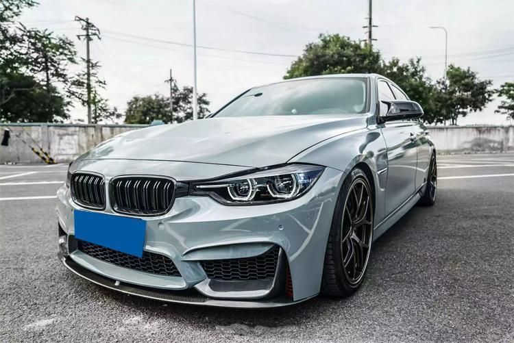 P Style Carbon Fiber Front Splitter Lip Fit for BMW F82 M4 F80 M3 14-17 4 Door 2 Door
