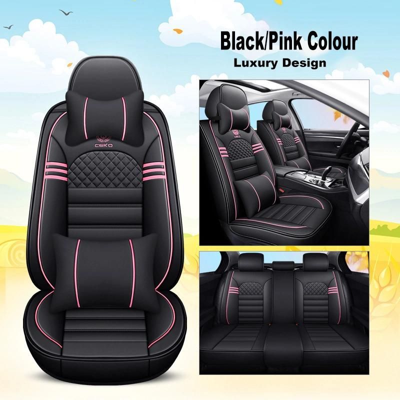 New Arrival Faux Leather Full Set Car Seat Cover Universal