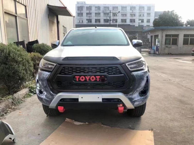 Pickup Auto Parts Custom ABS Plastic Front Car Mesh Grille for Toyota Hilux Revo 2021