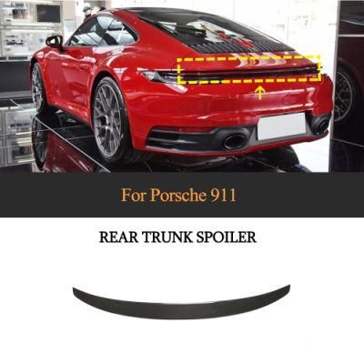Carbon Fiber Rear Trunk Wing Spoiler for Porsche 911 992 Carrera 4 S 4s Targa 4s 2-Door 2019-2020