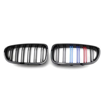 Parallel Bars Three-Color Air Intake Grille Body Parts Car Grille for BMW 5 Series