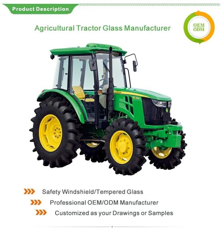 Cheap Tractor Tempered Side Window Glass Factory