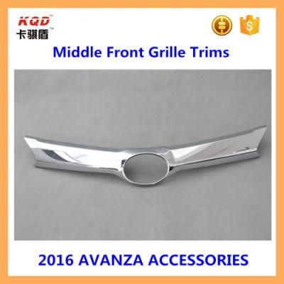 ABS Chrome Middle Front Grille Trims for Toyota Avanza 2016