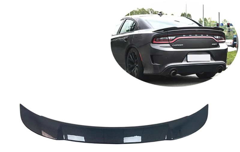 Real Carbon Fiber Decklid Spoiler Trunk Spoiler Fit 15-20 Dodge Charger Srt- Hellcat
