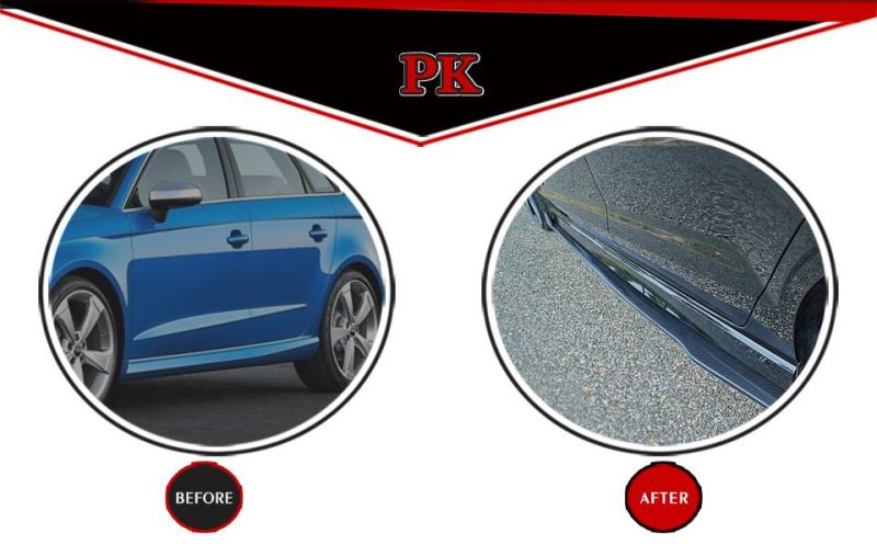 Carbon Fiber RS3 Side Skirts Extension for Audi RS3 8V Sedan 2017-2018 Sedan 4 Door