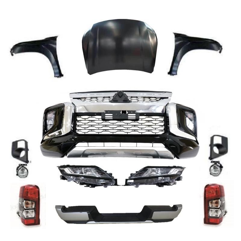 Car Facelift Wide Conversion Bodykit Body Kit for Mitsubishi Triton L200 2015-2019 Upgrade to 2020-2021