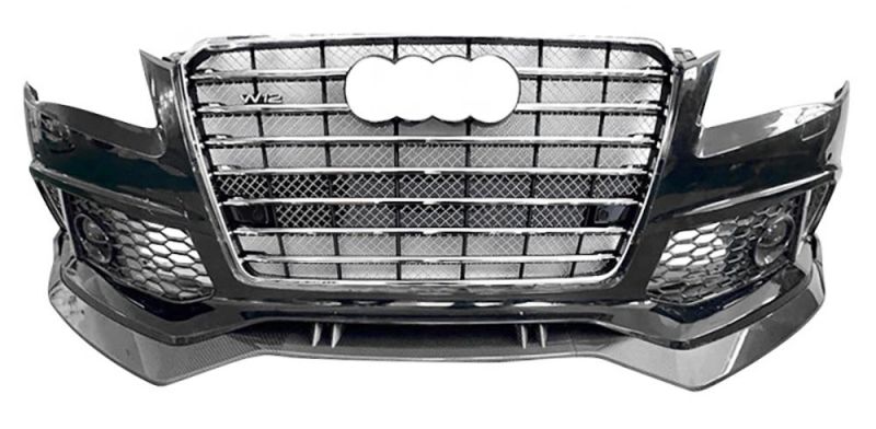 Front Bumper with Grill for Audi A8 Upgrade to RS8 2011 2012 2013 2014 2015 2016 2017