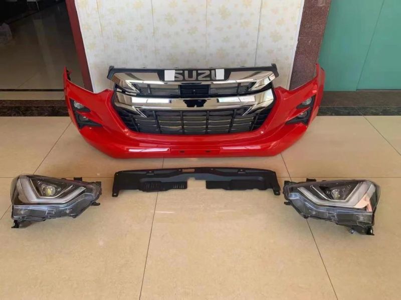 High Quality Body Parts Car Kits Front Bumper with Headlights Front Grille for Isuzu D-Max 2020
