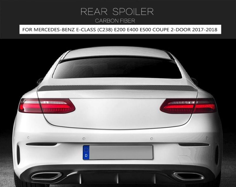 Carbon Fiber Trunk Spoiler for Mercedes-Benz E-Class (C238) E200 E400 E500 Coupe 2-Door 17-18
