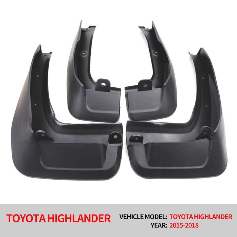 Auto Mud Flaps for Toyota Highlander Car Fenders Mud Guard Splash Guards for Toyota