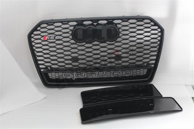 RS6 Style Front Bumper Grille for Audi A6 2016-2018