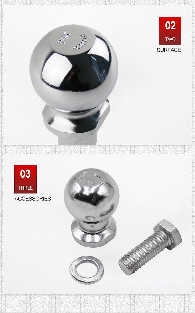 2 Inch Chrome Plated Trailer Hitch Towing Ball