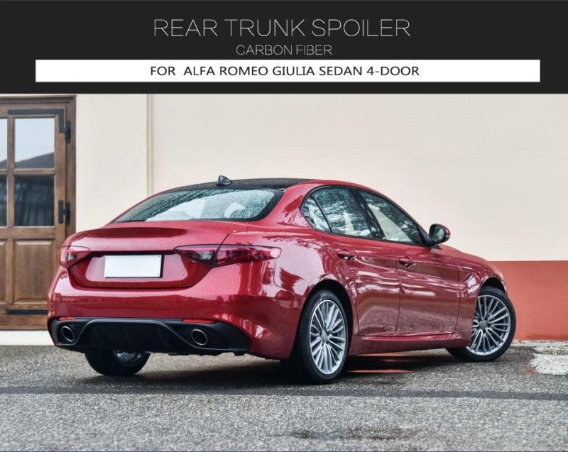 Carbon Fiber Trunk Rear Spoiler for Alfa Romeo Giulia 2015-2017