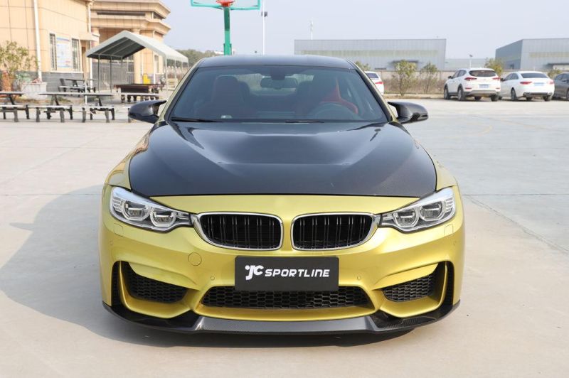 Vacuum Carbon Fiber M3 Mirror Covers for BMW F82 M4 F80 M3 14-17 LHD