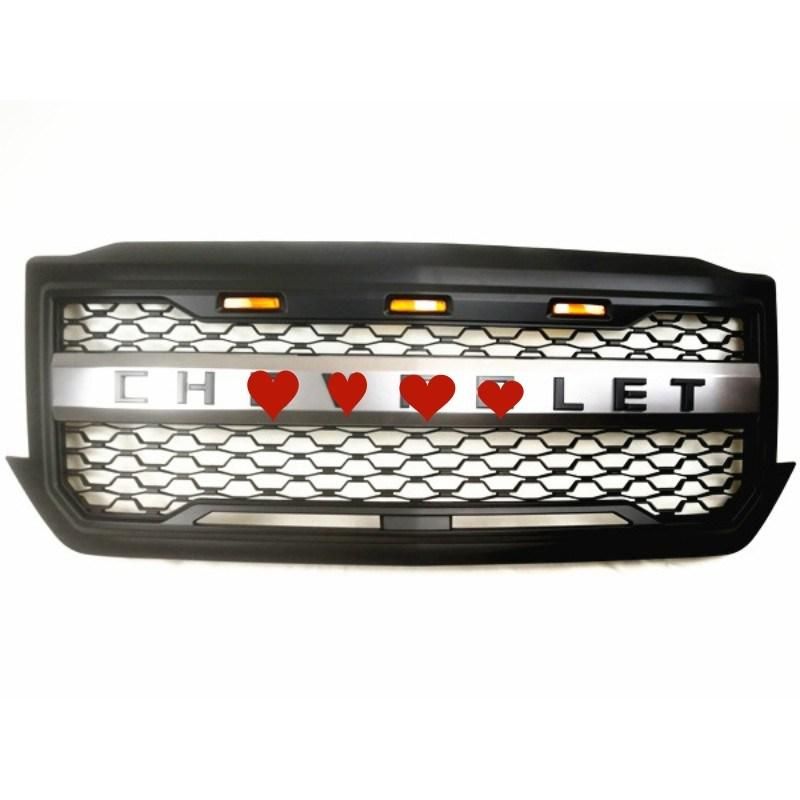 Car Front Grille Amber Light for Silverado 1500 2016-2018