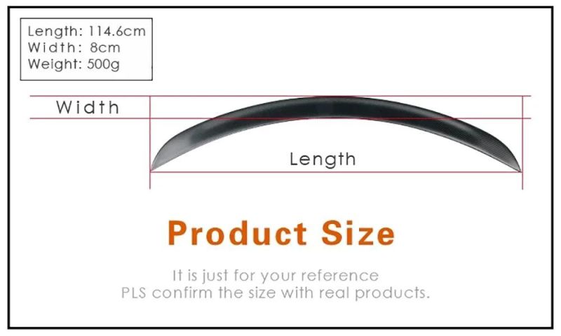 for Tesla Model S Carbon Fiber Style Trunk Spoiler Cover Trim Water Retaining Wing